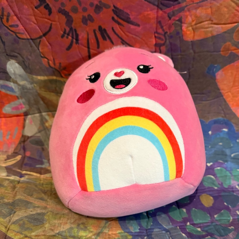 Squishmallow Care Bears Cheer Bear 7 in NWT - Picture 2 of 5